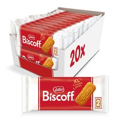 Lotus Biscoff Cookies, 17.6 Oz, Dispenser Box (20 sleeves of 2 XL cookies) New