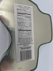 STAUFFERS Ginger Snaps Cookies Expired in JOHN DEERE TIN Container 6430 Tractor