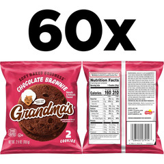 Cookies, Chocolate Brownie, 2.5 Ounce (Pack of 60)