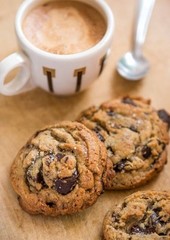 HOMEMADE Salted Tahini Chocolate Chip Cookies / 12 Cookies