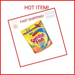SWEDISH FISH Mini Assorted Soft & Chewy Candy, Family Size, Bulk Candy, 1.8 lb