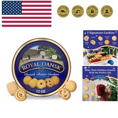 Danish Butter Cookies, Assorted Cookies in Gift Tin, Great for Sharing and G…