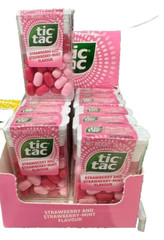 Tic Tac Strawberry & Strawberry-Mint Flavour Candies 14.5g T30 12 Pcs – 1 Box
