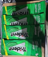 Trident Spearmint Sugar-Free Chewing Gum, 12 Packs of 14 Pieces (168 Total Piece