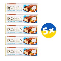 Roshen Chocolate Bars 5x 43g Batonchik батончик Dark Milk White Caramel Coconut