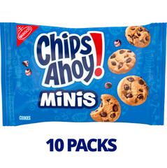 CHIPS AHOY! Mini Original Chocolate Chip Cookies, 10 Snack Packs – Free Shipping