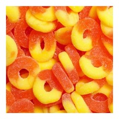 Kervan Peach Rings 4.5 POUND Bulk Classic Peach Flavored Gummies FREE SHIPPING