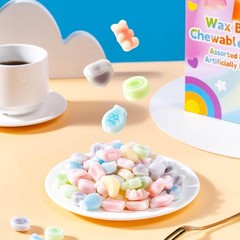 Gourmet Wax Bottle Chewy Candies: 32 Heart-Shaped Treats, Perfect for Gifting