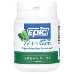 Epic Dental, Gum Xylitol Spearmint, 50 Count green