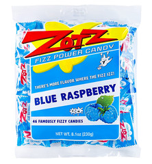 Fizz Power Candy Blue Raspberry – Fruit Flavored Hard Candy with a Fizzy Center