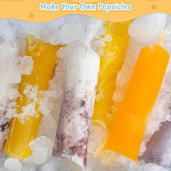 MAQIHAN 100 Ice Candy Plastic Bags – 4×12 Bolsas para bolis de hielo mexicanos F