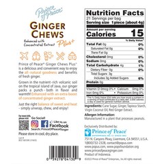 Prince Of Peace Original Ginger Chews Plus Made with Real Ginger 3 Ounce