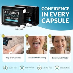 Zelmins Minty Mouth Breath Freshener – 5 Pack Long Lasting Bad Breath Treatme…