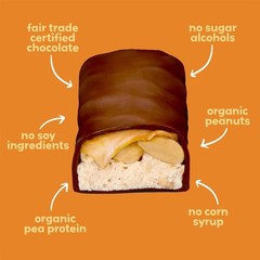 Unreal Dark Chocolate Caramel Peanut Nougat Bars 3.4 oz Bag