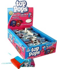 Blazpberry Top Pops Chewy Taffy Pops