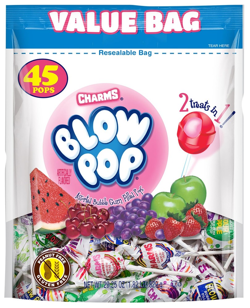 Charms Blow Pop Lollipops – Individually 45 Count (Pack of 1), Assorted