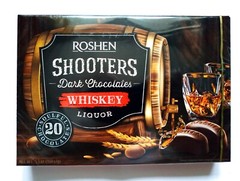 Ukrainian Box Sweets ROSHEN “Shooters” Chocolate Candy with Whiskey Liqueur 150g