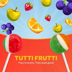 Fruit Lollipops – 2 Pound Bulk Pack (80 Count) – Assorted Fruit Flavored Hard Ca