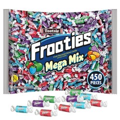 Frooties Mega Mix 450 Pieces Assorted Fruit Flavor Chewy Candy 50.06 oz