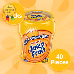 Sugar Free Sweet Taste Chewing Gum Chews 40 Pieces Per Bottle (Pack of 6)