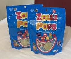Zollipops Keto Clean Teeth Pops Fruit Flavors 1.6 Oz Lot Of 2 Q
