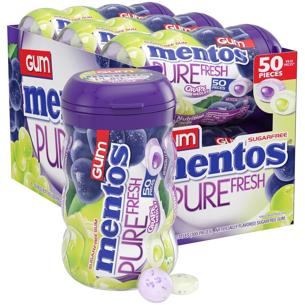 Guilt-Free Grape Medley Gum with Xylitol – 300 Pieces, Perfect for Freshness