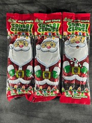3 Pack of Palmer’s Solid Milk Chocolate Christmas Bar 4oz Candy Santa Claus Kids