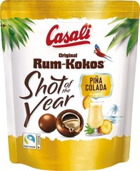 CASALI Rum-KOKOS chocolate balls -PINA COLADA flavor- 175g/1 ct. FREE SHIP