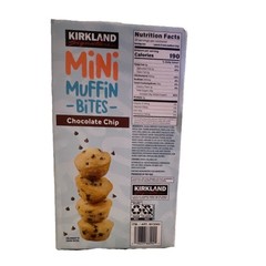 Kirkland Signature Chocolate Chip Mini Muffin Bites 20 Pouches 33 oz Box