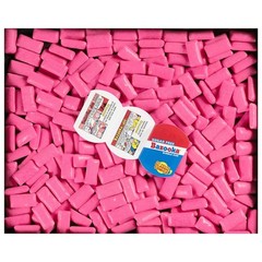 Bazooka New Sugar-Free Bubble Gum Pellets Bag – 120 Count Bulk Gum, Pink