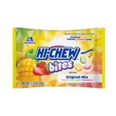 HI CHEW Bites 12 Bags Chewy Candy Mango Green Apple Strawberry Flavor Snack