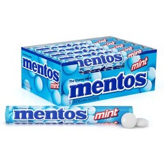 Mentos The Chewy Mint Candy – Mint Flavor 1.32oz Rolls – 15 Rolls