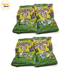 4 bags Warheads – 3.25 oz bag – Extreme SOUR hard candy 5 flavors. Exp 02/28