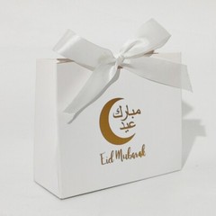 10pcs Eid Mubarak Candy Box with Ribbon Multifunction Organization Holder