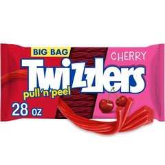 TWIZZLERS PULL ‘N’ PEEL Cherry Flavored Licorice 28 Ounce (Pack of 1), Red
