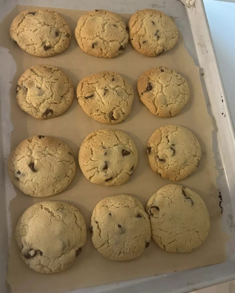 Chocolate chip cookies. Made To Order. 2 Dozen. Sealed For Freshness.