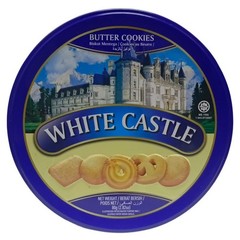 4 x 80g White Castle Butter Cookies Danish Cookies – Collectible Tins Packaging