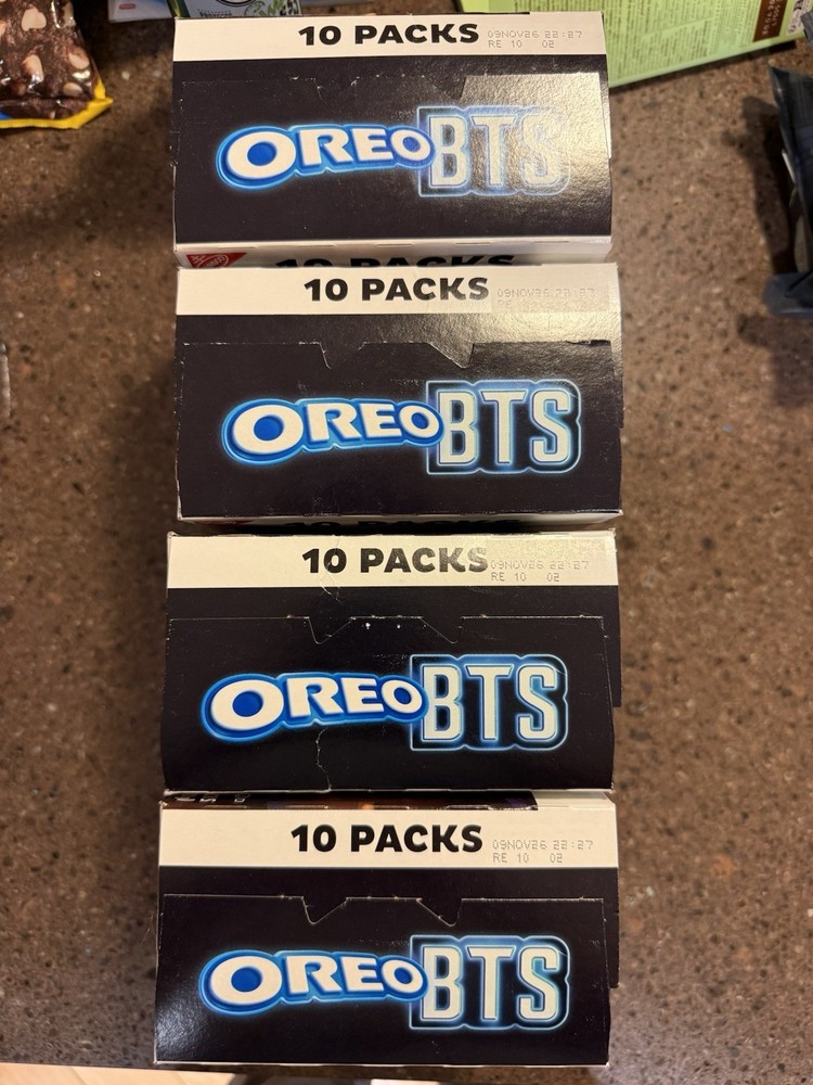 Oreo x BTS Cookies Brown Sugar Pancake Creme 10 individual Snack Packs – 2 BOXES