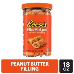 (2 pack) Reese’s Peanut Butter Filled Pretzels, 18 oz Sharing SIZE..