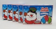 5× FROSTY THE SNOWMAN Shaped Gummies Theater Box 3oz Ea Asst Fruit Flavors