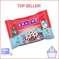 Brach’s Peppermint Christmas Nougats, Individually Wrapped Mixed Flavors, Christ
