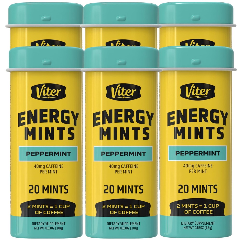 40mg Caffeine Mints – Sugar Free, B Vitamins, Vegan, Boosts Fast Energized Al…