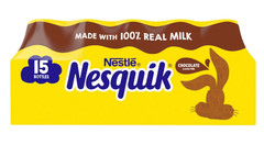 NESQUIK Chocolate Milk 8 fl oz Bottles – 15 Pack Ready-to-Drink