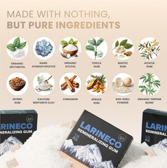 Larineco Remineralizing Gum with Nano Hydroxyapatite & Xylitol – Sugar-Free C…