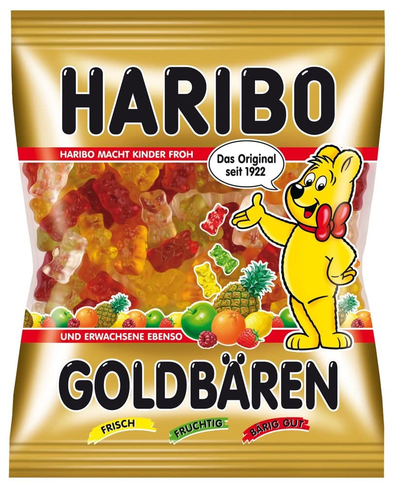 Haribo Goldbaeren Gummy Bear Candy 175g 13.69 x 2.11 x 15.59 cm
