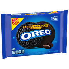 OREO Dark Chocolate Creme Chocolate Sandwich Cookies, Family Size, 17 Oz