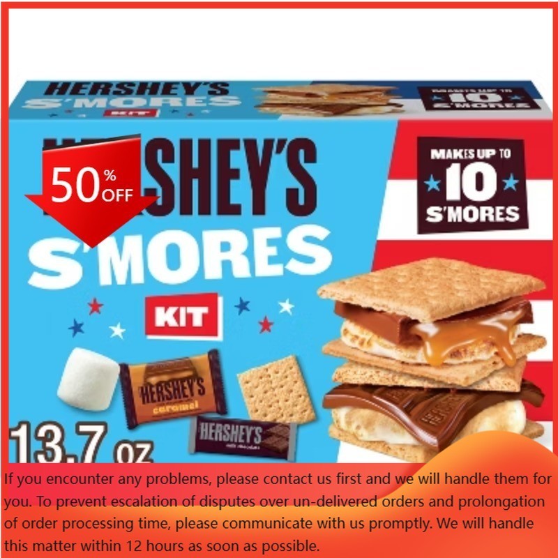 HERSHEY’S Milk Chocolate with Caramel S’mores Kit – 13.7oz