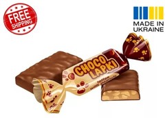 ROSHEN «CHOCOLAPKI» Milk Chocolate Candy Toffee with Peanuts – Ukrainian Sweets