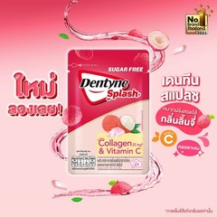 Lot Dentyne Splash Collagen and Vitamin C Chewing Gum Sugar Free Lychee Flavored