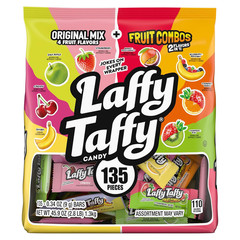 Assorted Mini Bars, Chewy Candy in a Variety of Fruity Flavors, 135 Pieces, 45.9